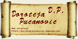 Doroteja Pucanović vizit kartica